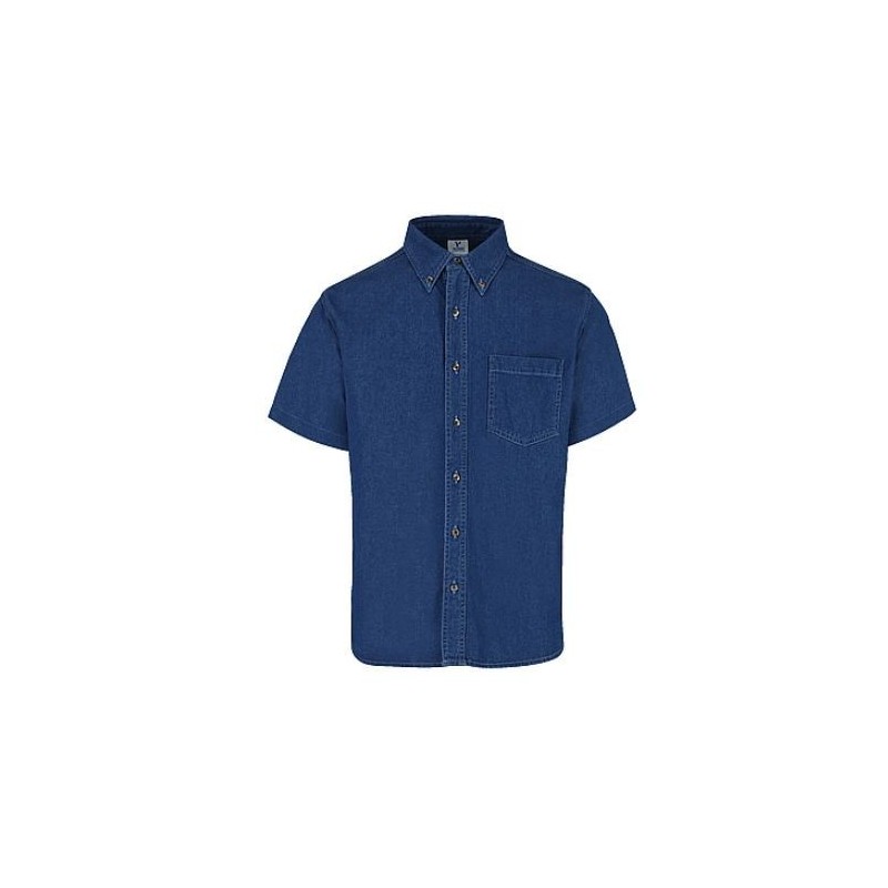 Camisa de Mezclilla Manga Corta - C0600 Camisa de Mezclilla Manga Corta - C0600