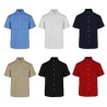 Camisa de Gabardina Manga Corta para Caballero - C0606