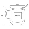 Taza Caliz Gris - HO 026P