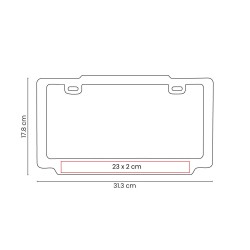 Porta Placa - PRO 025