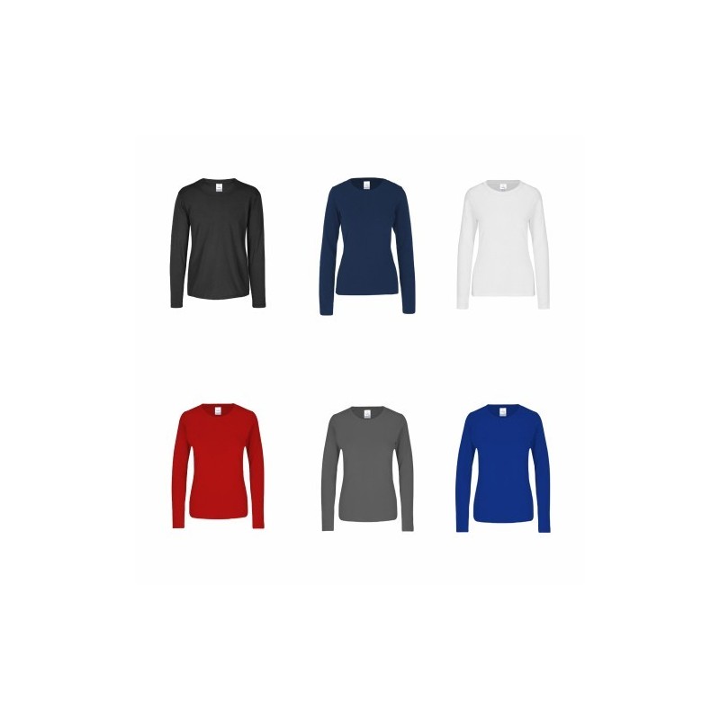Playera Cuello Redondo Manga Larga para Dama