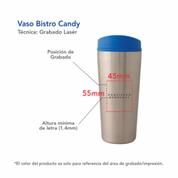 Termo Bistro Candy Acero - VAS-BCA