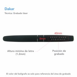 Bolígrafo Dakar - DAK-MET