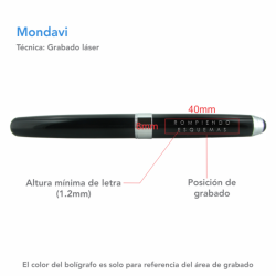 Bolígrafo Mondavi - MDV-MET