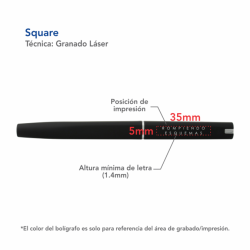 Bolígrafo Square - SQU-MET