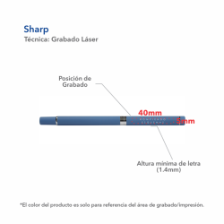 Bolígrafo Sharp - SHA-MET