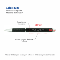 Bolígrafo Colors Elite - COL-ELI