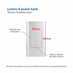 Power Bank Lumina 4 - LUM-AL4