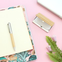 Set de Pluma y Tarjetero Daraya | Personalizado con tu Logo | Mix