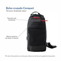 Bolso Cruzado Wagner Compact | Personalizado con tu Logo