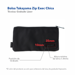Bolsa Takayama Zip Exec Chica - BOL-ZEC