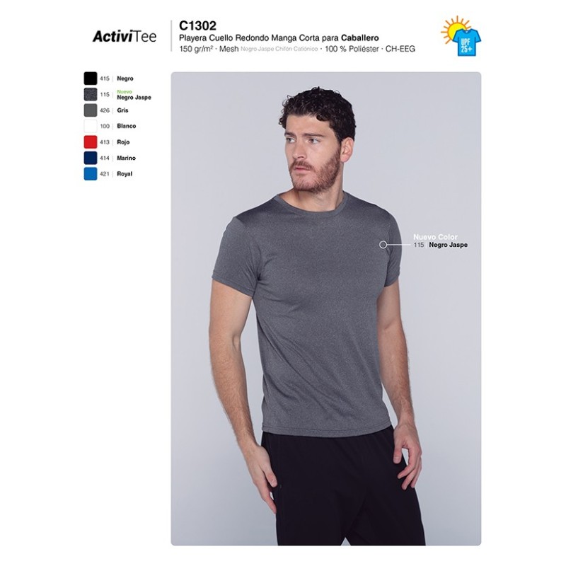 Playera Cuello Redondo Manga Corta para Caballero