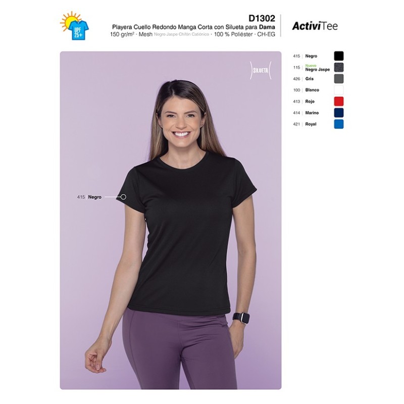 Playera Cuello Redondo para Dama Playera Cuello Redondo para Dama