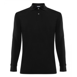 Playera Waffle Polo Manga Larga Caballero - MA704