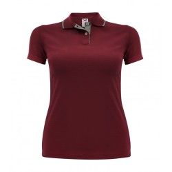 Playera Waffle Polo Combinada Dama - MD710