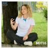 Playera Waffle Polo Combinada Dama