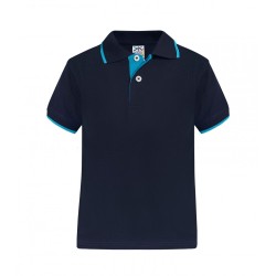 Playera Polo Combinada para Niños - MD710