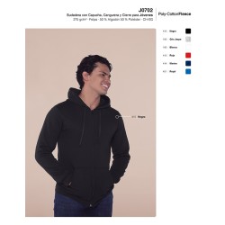 Sudadera Juvenil con Cierre Unisex