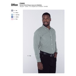 Camisa Oxford Manga Larga Caballero
