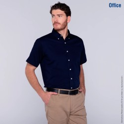 Camisa de Gabardina Manga Corta para Caballero - C0606