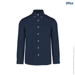 Camisa de Gabardina Manga Larga Caballero - C0607
