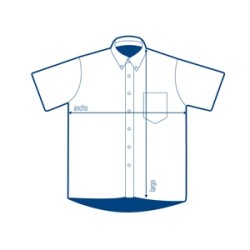 Camisa de Mezclilla Manga Corta - C0600
