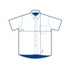 Camisa de Mezclilla Manga Corta - C0600