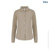 Blusa de Gabardina Manga Larga Dama - D0607