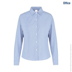 Blusa Oxford Manga Larga Dama - D0605