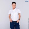 Blusa de Gabardina Manga Corta para Dama - D0606