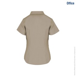 Blusa de Gabardina Manga Corta para Dama - D0606