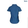Blusa de Mezclilla Manga Corta para Dama - D0600