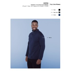 Sudadera 1/4 de Cierre Unisex para Adulto