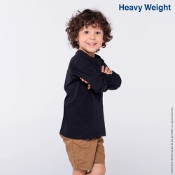 Playera Cuello Redondo Manga Larga para Niños - N0304