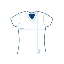 Playera Cuello V para Dama - D0306