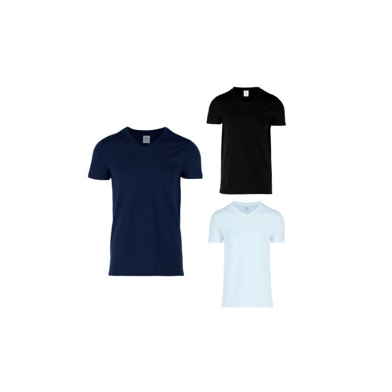 Playera Cuello V para Caballero Algodón - C0306