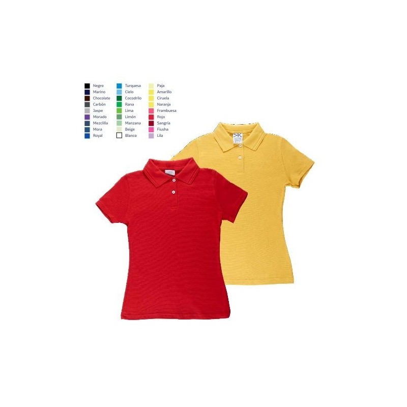 Playera Polo Waffle Dama - MD700 Playera Polo Waffle Dama - MD700