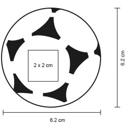 Pelota Fútbol Antiestrés | Personalizada con tu Logo | Mix
