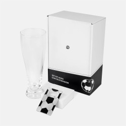 Set de Vaso y Destapador Soccer
