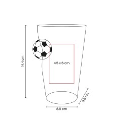 Vaso Cervecero Soccer | Personalizado con tu Logo