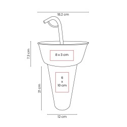 Vaso Botanero Soccer | Personalizado con tu Logo