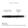 Bolígrafo Imperial Negro | Personalizado con tu Logo