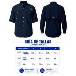 Camisa Bahama Men Ml Columbia | Personalizada con tu Logo