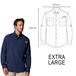 Camisa Tamiami Men Ml Columbia | Personalizada con tu Logo