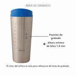Termo Bistro Candy Acero | Personalizado con tu Logo