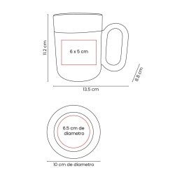 Set de Taza Vesper | Personalizada con tu Logo