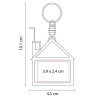 Llavero Flexómetro Casita - PRO 034