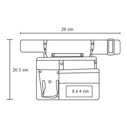Cinturón Porta Herramientas Drew - BL 205