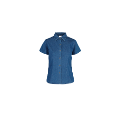 Camisa de Mezclilla Manga Corta para Dama - D0600