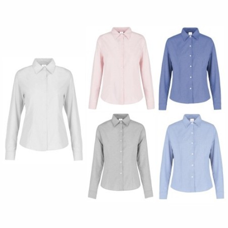 Blusa Oxford Manga Larga Dama - D0605